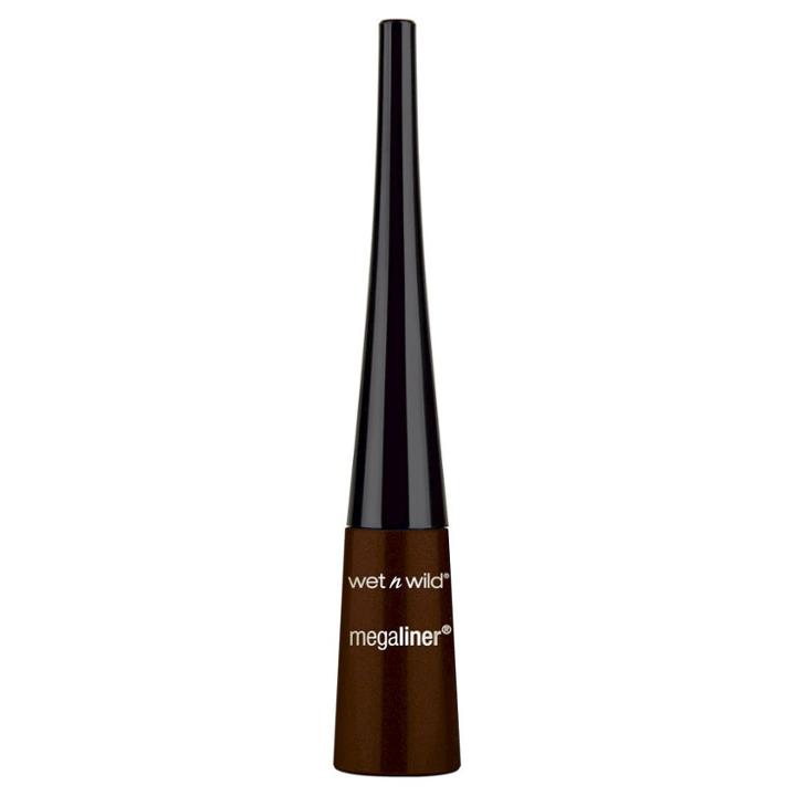 Wet N Wild Mega Liner Liquid Eyeliner Dark Brown - .118 Fl Oz, Espresso Brown