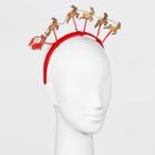 No Brand Santa's Sleigh And Reindeer Headband - Red