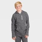 Boys' French Terry Full Zip Hoodie - All In Motion Gray Heather S, Boy's, Size: Small, Gray Grey