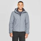 Men's Hooded Softshell Jacket - C9 Champion Charcoal Gray Heather S, Size: Small, Grey Gray Grey