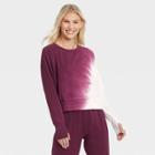 Women's French Terry Pullover - Joylab Maroon Tie-dye Xs, Red Tie-dye