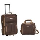 Rockland Fashion 2pc Softside Carry On Luggage