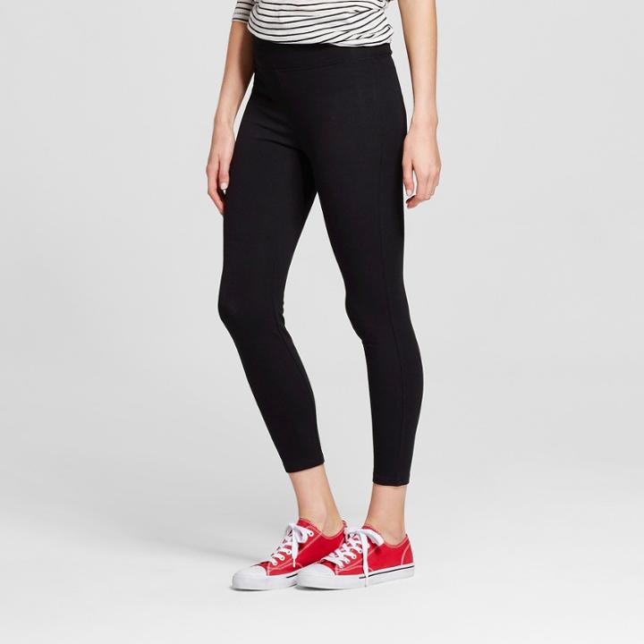 Mossimo Supply Co. Women's Crop Leggings Black L - Mossimo