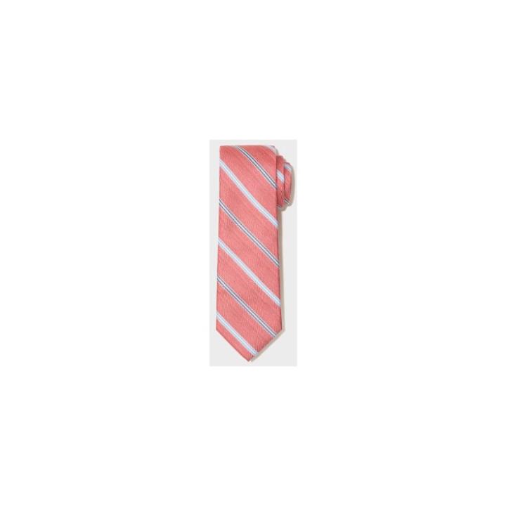Men's Brighton Stripe Neckties - Goodfellow & Co Berry One Size, Guava Berry
