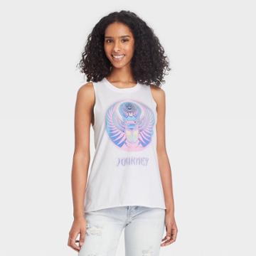 Jerry Leigh Women's Journey Graphic Tank Top - White