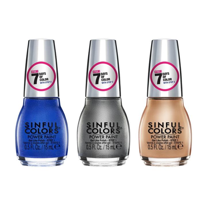 Sinful Colors Nail Polish Set - Pop It - Diamonds On My Neck - 24k Drips