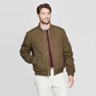 Men's Standard Fit Long Sleeve Midweight Bomber Jacket - Goodfellow & Co Olive