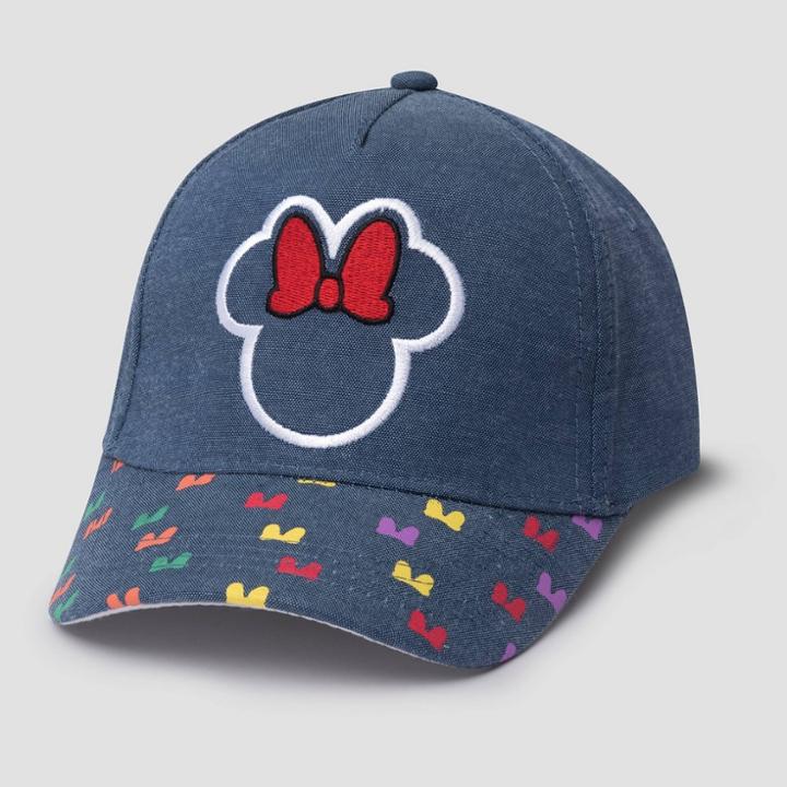 Toddler Girls' Minnie Mouse Baseball Hat - Blue