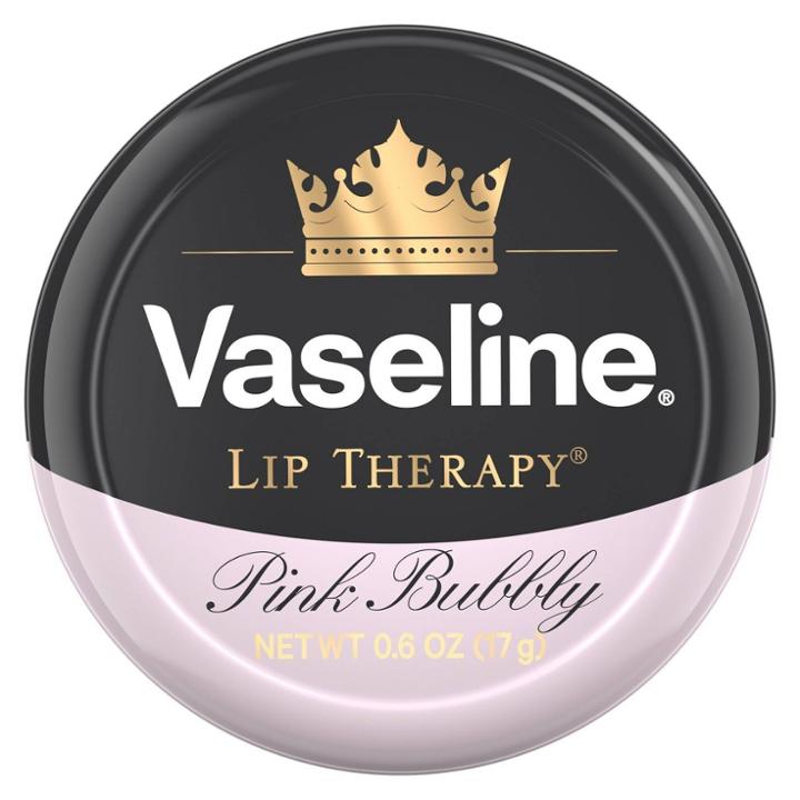 Vaseline Lip Tin Pink Bubbly - 0.6oz, Adult Unisex