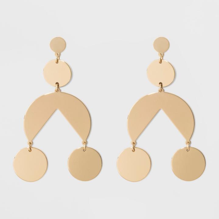 Sugarfix By Baublebar Geometric Drop Earrings - Gold, Girl's
