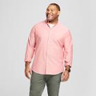 Men's Big & Tall Long Sleeve Whittier Oxford Button-down Shirt - Goodfellow & Co Cherry Tomato
