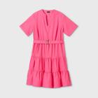 Women's Plus Size Short Sleeve Dress - Who What Wear Pink 1x, Women's,