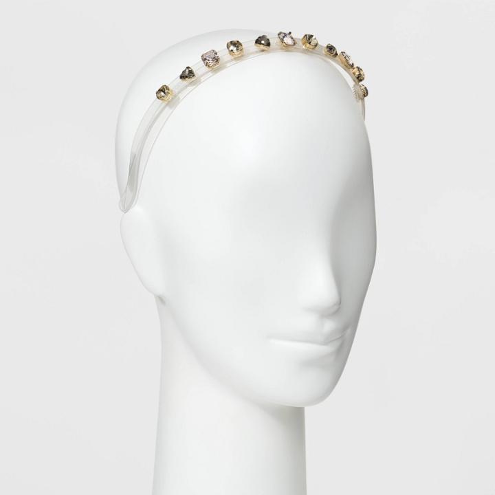 Sugarfix By Baublebar Gems Lucite Headband - Greige, Girl's