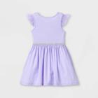 Toddler Girls' Disney Princess Ariel Knit Sleeveless Dress - Purple