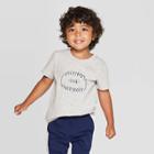 Toddler Boys' Everybody Love Everybody Graphic Short Sleeve T-shirt - Cat & Jack Heather Gray
