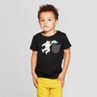 Toddler Boys' Astronaut Space Dunk Short Sleeve T-shirt - Cat & Jack Black