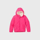 Kids' Quilted Puffer Jacket - Cat & Jack Neon Pink