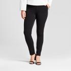 Women's Skinny Curvy Bi-stretch Twill Pants - A New Day Black 2l,