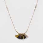 Frontal Paddle And Tassel Necklace - Universal Thread Gold
