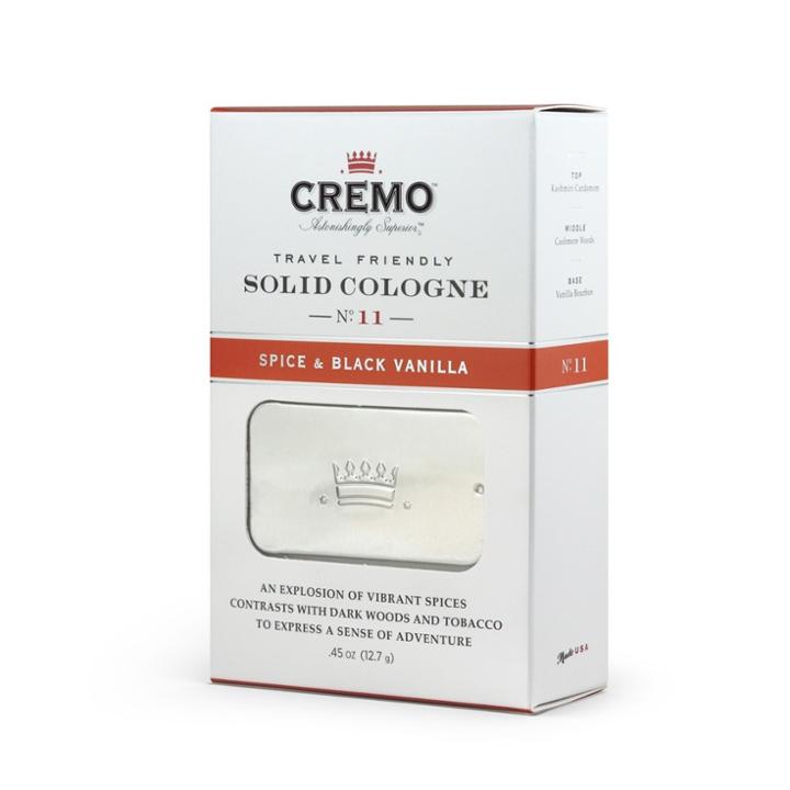 Cremo Solid Cologne Spice & Black Vanilla - .45oz