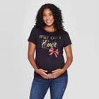 Maternity Short Sleeve Best Gift Ever T-shirt - Isabel Maternity By Ingrid & Isabel Black