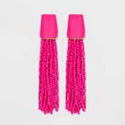 Sugarfix By Baublebar Beaded Tassel Earrings - Hot Pink