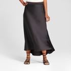 Women's Bias Skirt - Mossimo Black