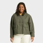 Women's Plus Size Adaptive Anorak Jacket - Universal Thread Green