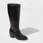 Women's Vivian Heeled Riding Boots - A New Day Black