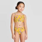 Girls' Plumeria Pop Bikini Set - Art Class Yellow