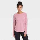 Women's Essential Crewneck Long Sleeve T-shirt - All In Motion Rose