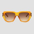 Women's Square Sunglasses With Orange Gradient Lenses - A New Day Orange