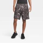 Men's Washed Print 9 Train Shorts - All In Motion Black Washed Print S, Men's,
