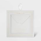 Distributed By Target Sterling Silver Feather Station Necklace -