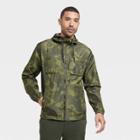 Men's Big Camo Print Packable Jacket - All In Motion Olive