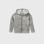 Toddler Girls' Unicorn Fleece Zip-up Sweatshirt - Cat & Jack Gray