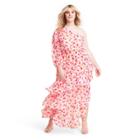 Plus Size Floral One Shoulder Ruffle Dress - Alexis For Target Pink