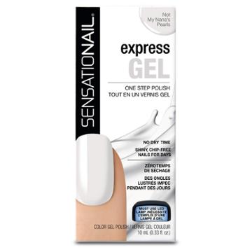Sensationail Express Gel Polish Not My Nana's Pearls - .494fl Oz, White