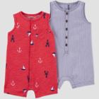 Baby Boys' Summer Print Romper - Just One You Made By Carter's Navy Newborn, Blue