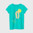 Petitegirls' Short Sleeve Rainbow Graphic T-shirt - Cat & Jack Tropical Green
