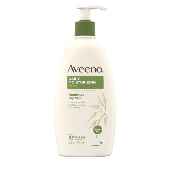 Aveeno Daily Moisturizing Lotion For Dry Skin With Soothing Oats And Rich Emollients, Fragrance Free