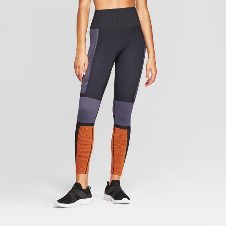 Women's High - Waisted 7/8 Seamless Leggings - Joylab Black