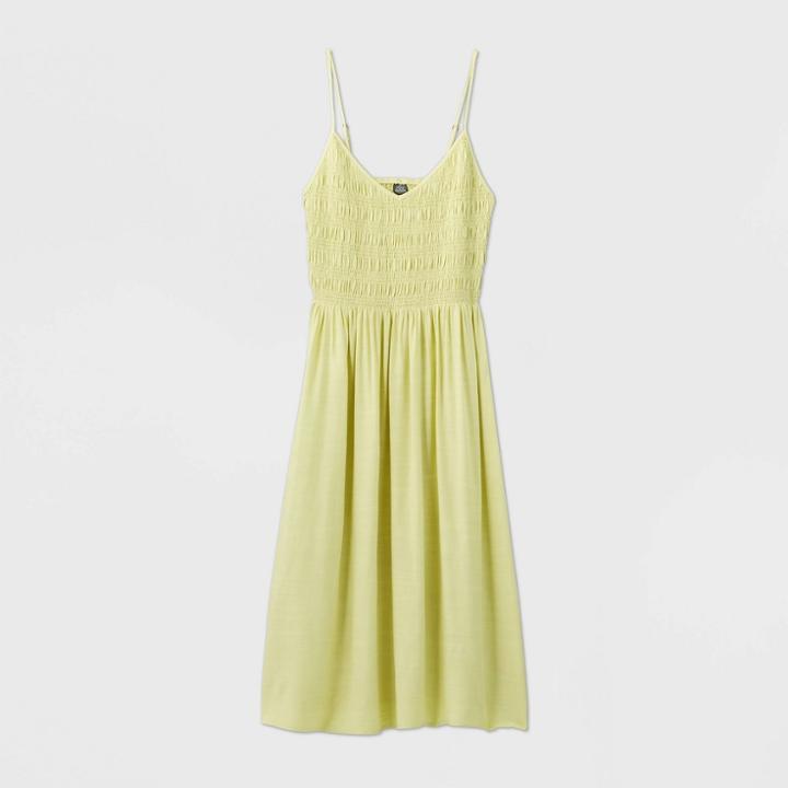 Women's Sleeveless Smocked Dress - Wild Fable Yellow