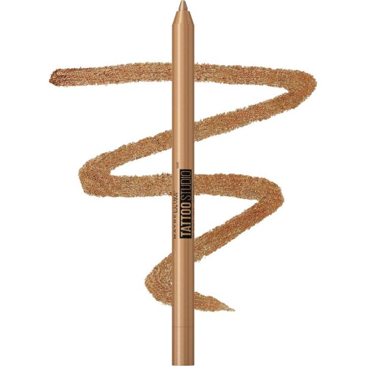 Maybelline Tattoo Studio Sharpenable Gel Pencil Waterproof Longwear Eyeliner - Bronze Glitz