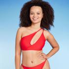 Women's Cut Out One Shoulder Bikini Top - Wild Fable Red