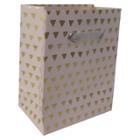 Spritz Gold Foil Cotton Recycled Handmade Paper Gift Bag -