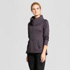 Women's Tech Fleece Asymmetrical Jacket - C9 Champion Dark Heather Gray Xl, Dark Gray Heather