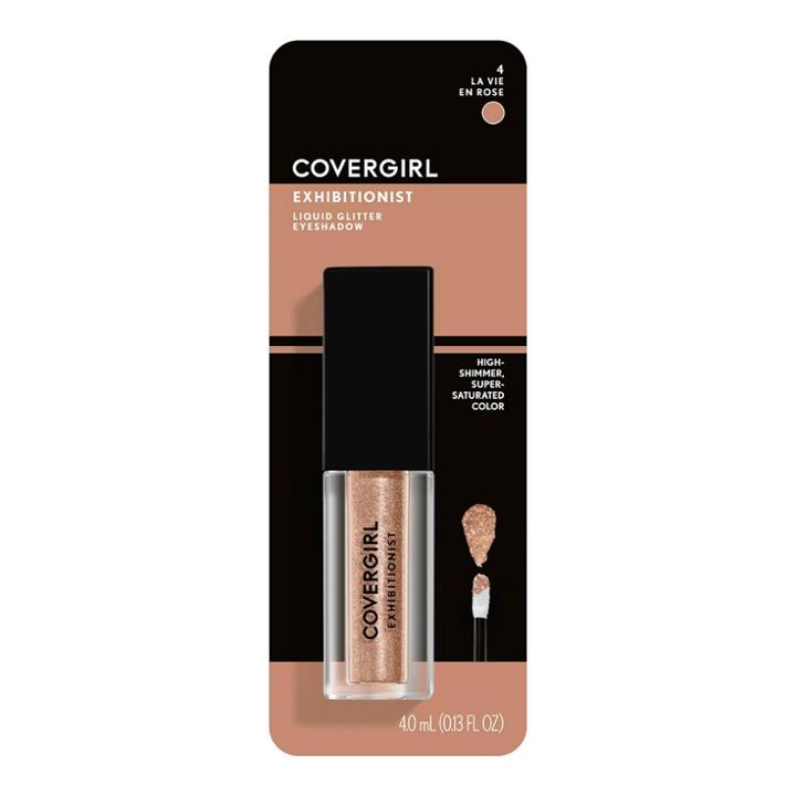 Covergirl Exhibitionist Liquid Glitter Shadow La Vie En Rose - 0.09 Fl Oz,
