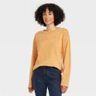 Women's Long Sleeve Varsity T-shirt - Universal Thread Gold
