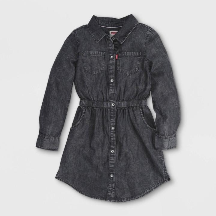 Levi's Girls' Shirtdress - Jet Black